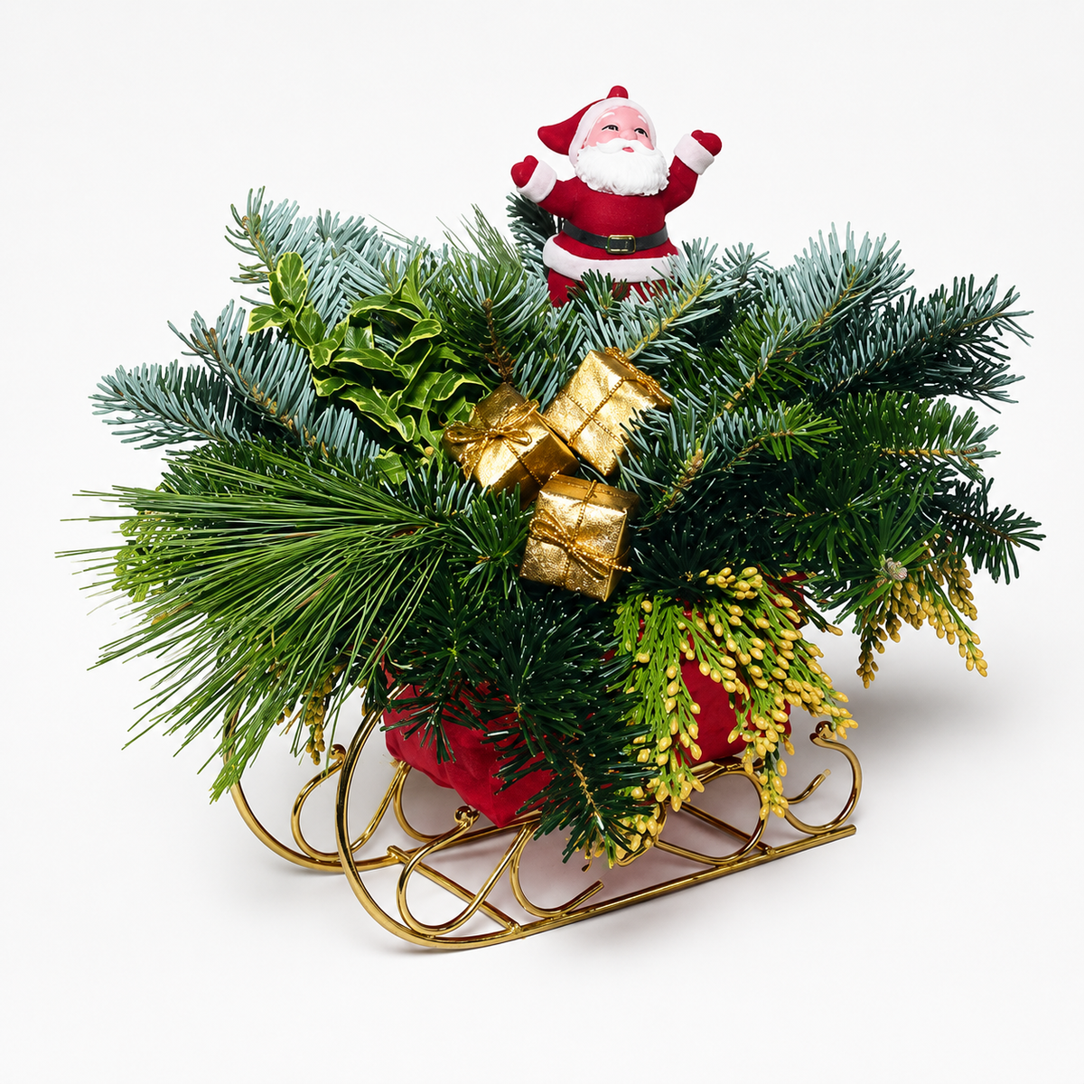 Santa Sled Small Basket